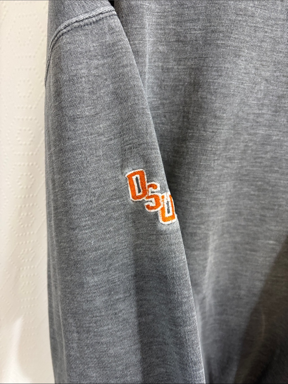 Vintage 90’s Oregon state Beavers Gray Embroidered Collegiate Sweatshirt Size L - Picture 5 of 6